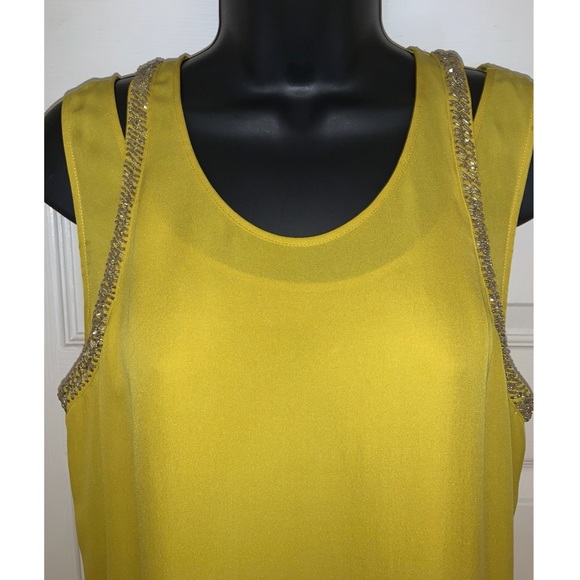 Rebecca Minkoff Keri Tank Top In Dijon –– NWT - Picture 6 of 15